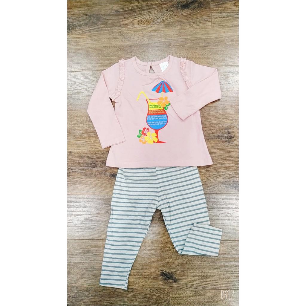 Bộ dài tay bé gái siêu yêu 100% cotton hàng xuất
