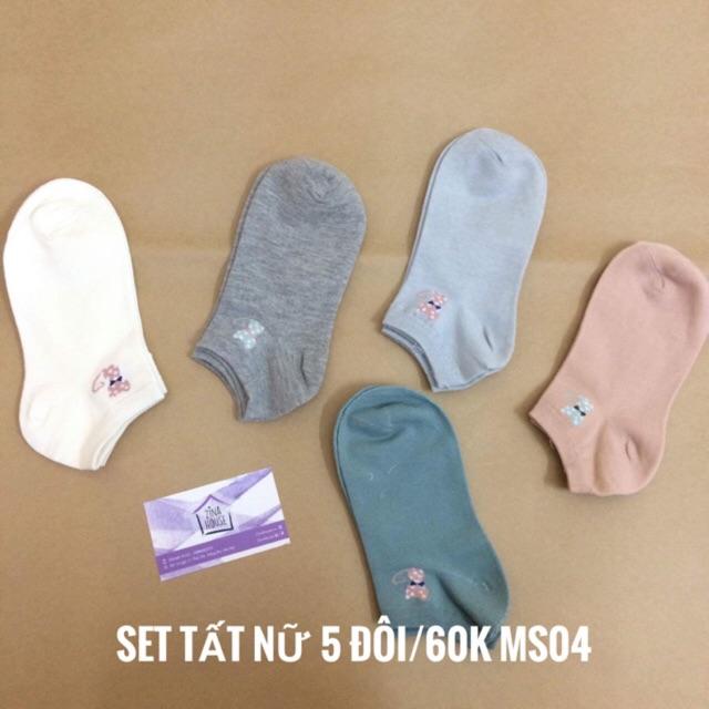 Set tất cổ ngắn cho nữ