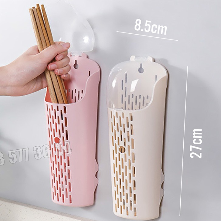 ỐNG ĐỰNG ĐŨA, THÌA DÁN TƯỜNG CÓ NẮP ĐẬY