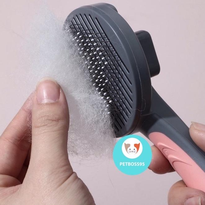 Lược chải lông chó mèo T9 PAKEWAY, Lược đẩy lông và massage thú cưng