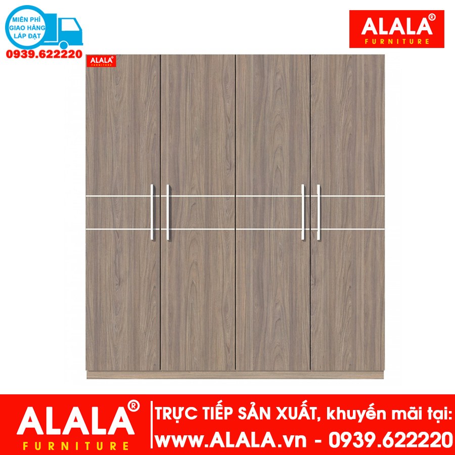 Tủ quần áo ALALA230 gỗ HMR chống nước - www.ALALA.vn - 0939.622220