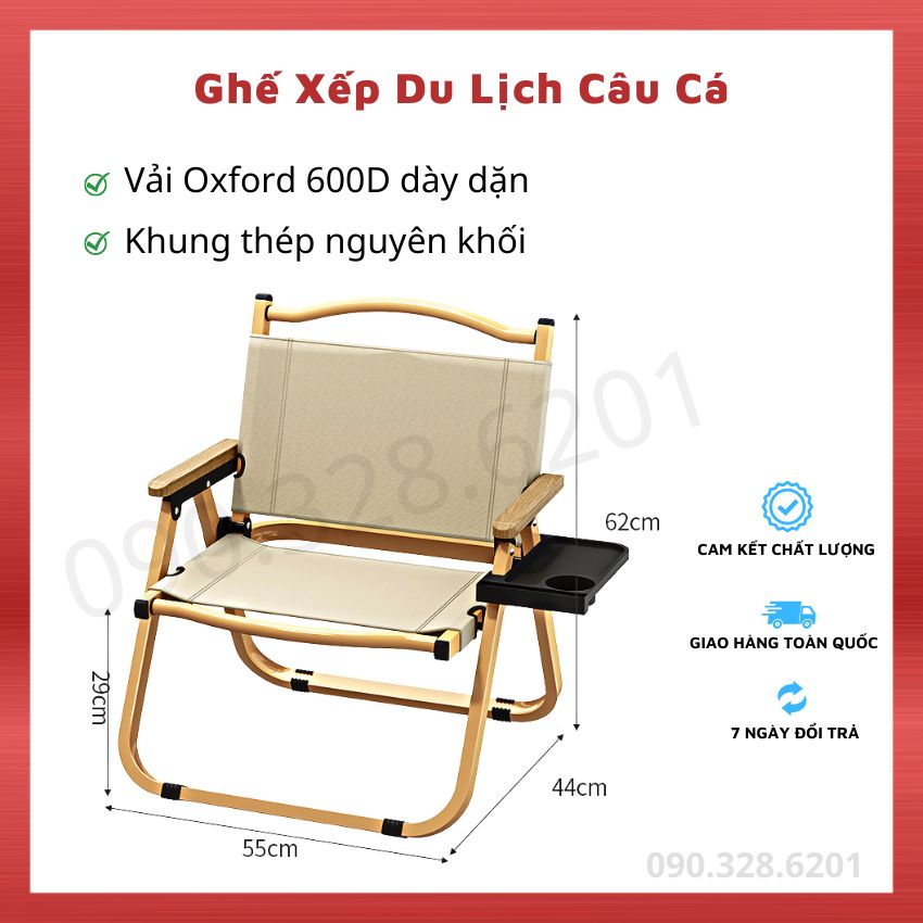 Ghế Câu Cá Xếp Gọn Dã Ngoại, Ghế Gấp Gọn Du Lịch Cắm Trại