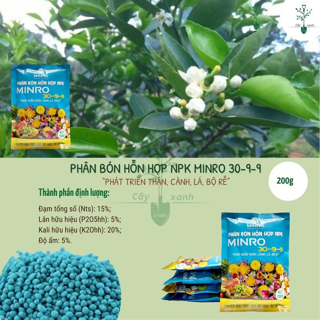 PHÂN BÓN NPK BỔ SUNG VI LƯỢNG MINRO 30-9-9 +TE