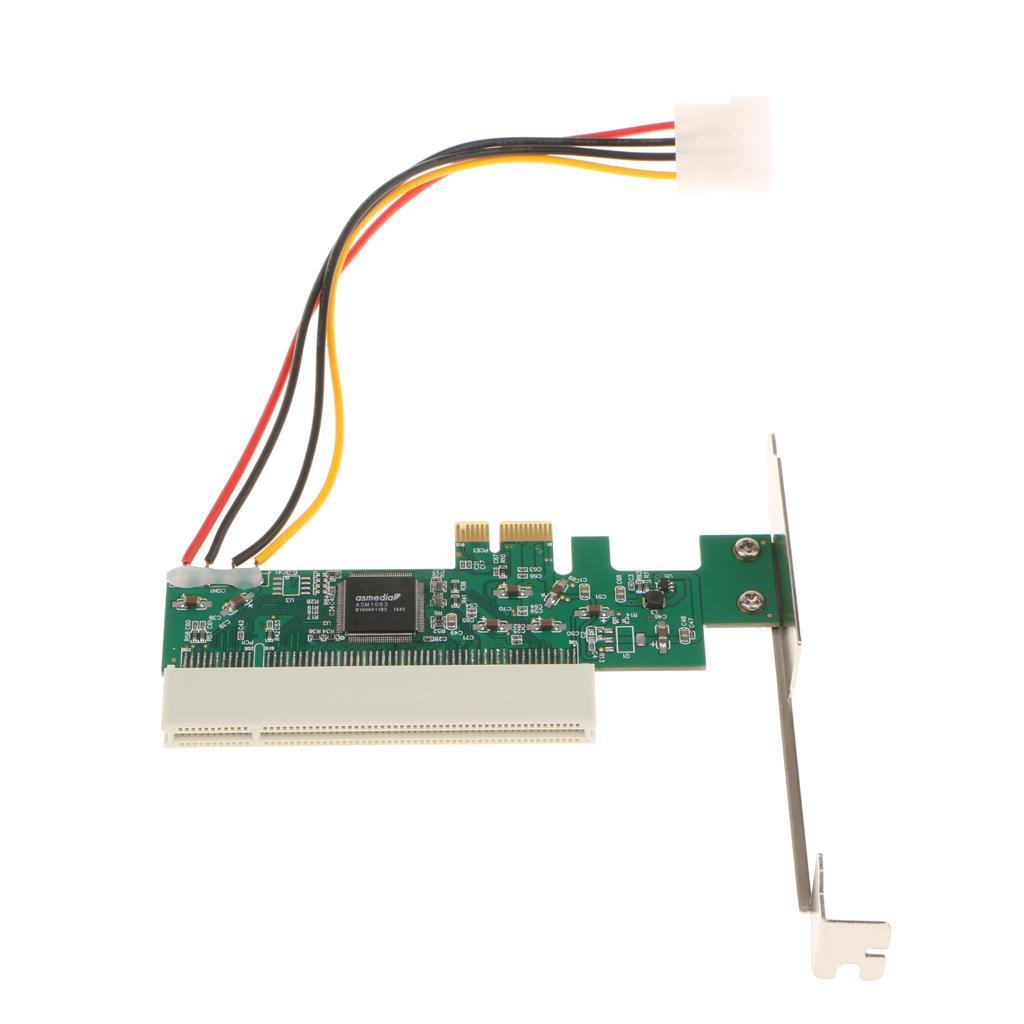 2x High Efficiency PCI- PCI-E to PCI Riser Card Converter for PC