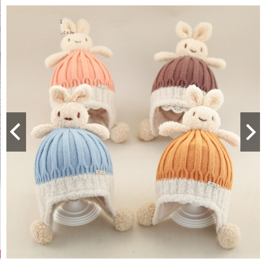 Mũ len cho bé trai bé gái mẫu THỎ cực xinh cho bé từ 1-4 tuổi