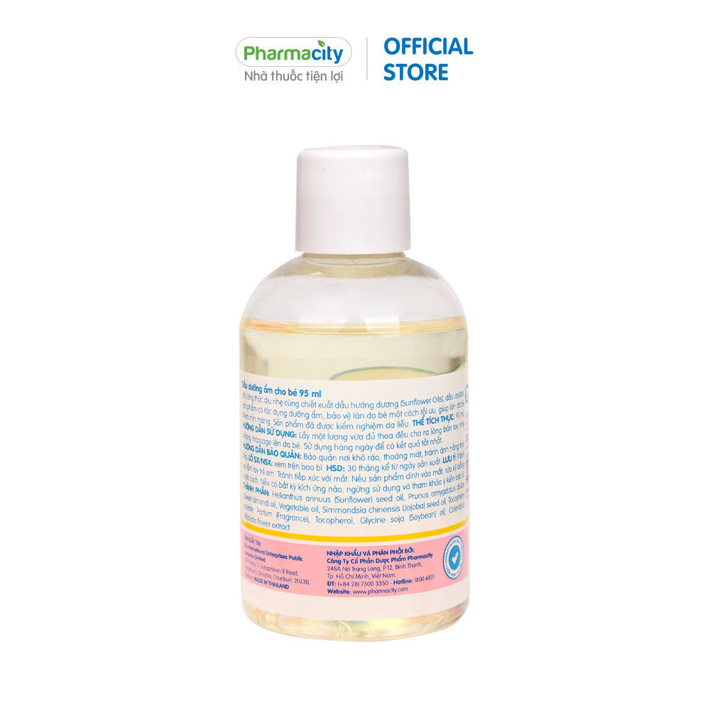 Dầu dưỡng ẩm cho bé Pharmacity Love Babe (95ml)