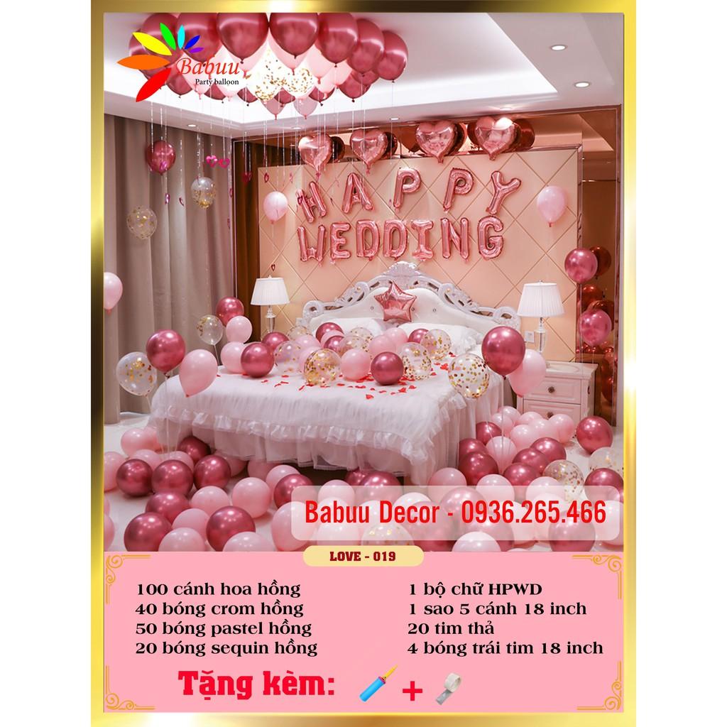 Set trang trí phòng cưới, phòng tân hôn