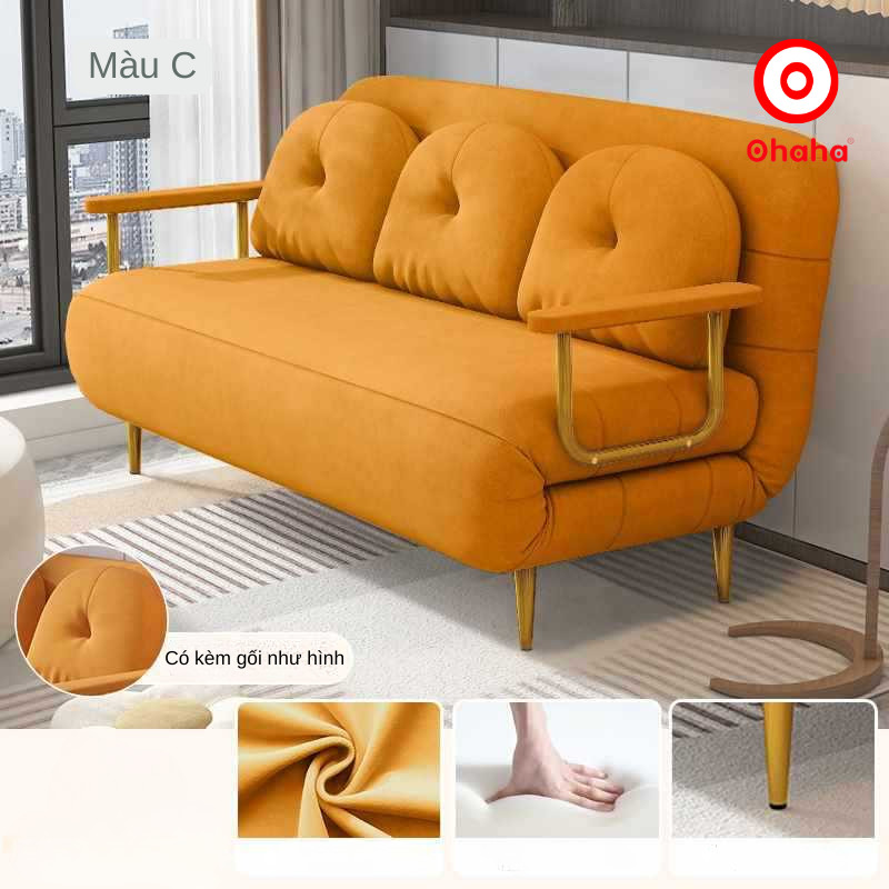 [GIÁ RẺ - Miễn phí vận chuyển &amp; Lắp đặt tại TP.HCM] Ghế Sofa giường gấp gọn bọc nệm thông minh, kiểu dáng hiện đại - SFG002