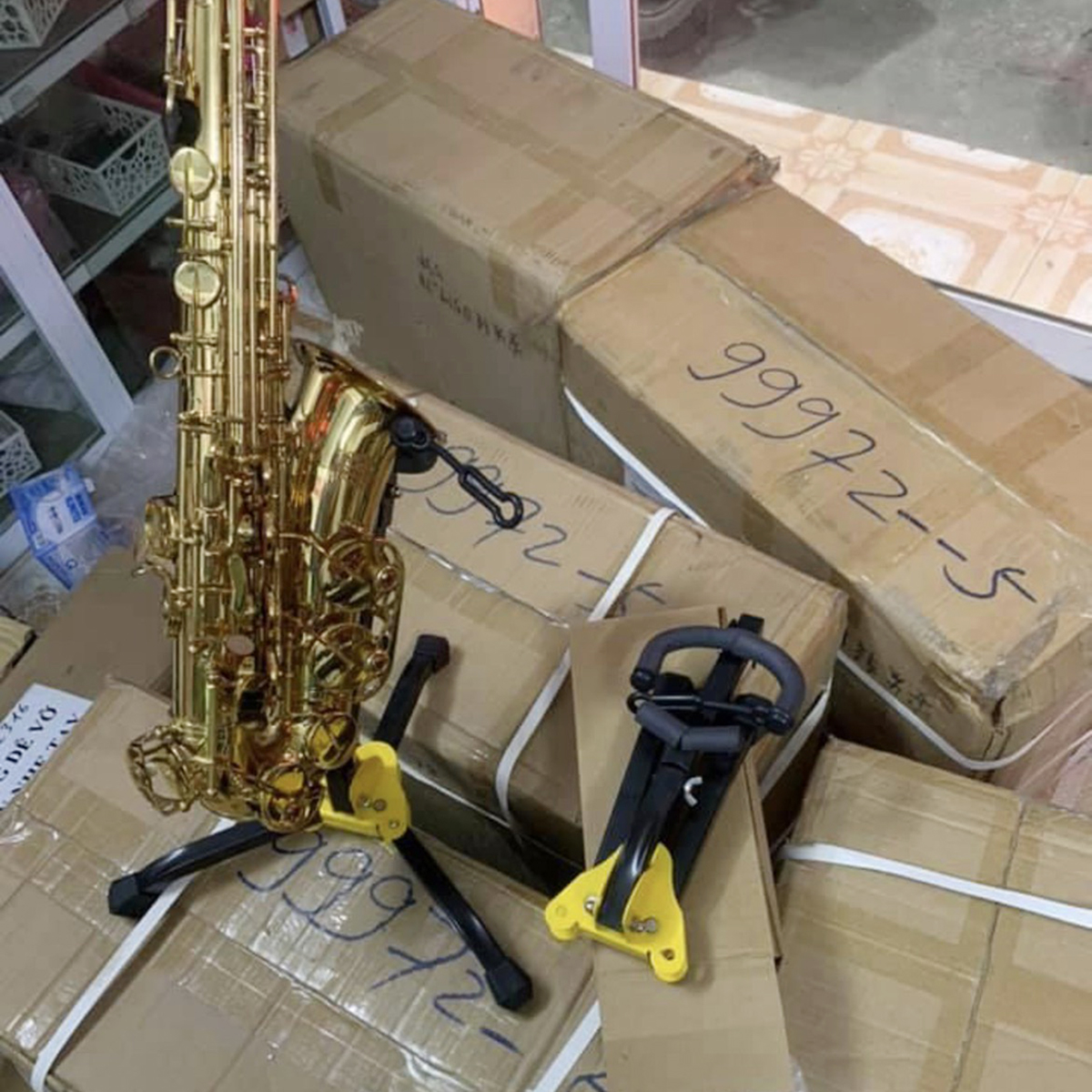 Giá Kèn Saxophone, Chân Kèn Saxophone Gấp Gọn Tiện Dụng