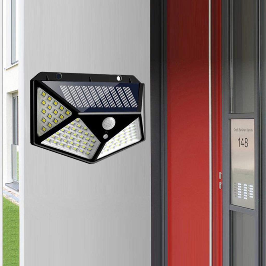LED Solar Sensor Wall Light Yard Garden Lamp