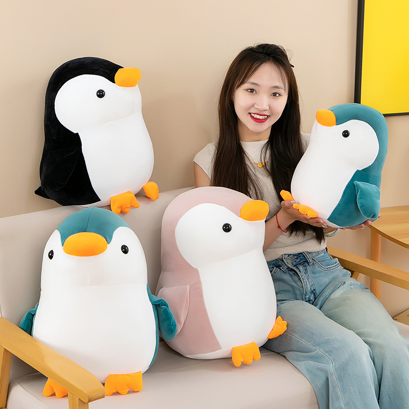 Gấu Bông Chim Cánh Cụt Mập Mềm Mịn Dễ Thương Mẫu Mới (25cm---&gt;45cm) Vải Miniso 4 Chiều Co Giãn Êm Ái, Hàng Cao Cấp An Toàn Cho Trẻ Nhỏ