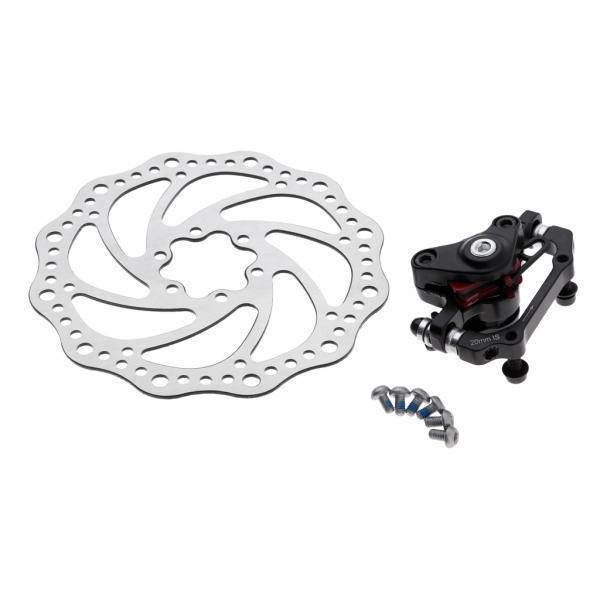2xBike Disc Brake Rotor Mechanical Caliper 160mm Cable Set Rear Caliper Rotor
