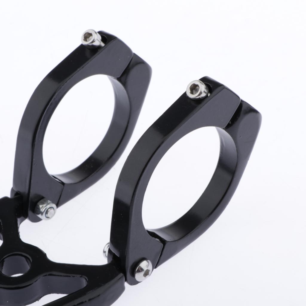 Black Motorcycle Headlight   Front Fork Bracket For 41mm Fork Tube