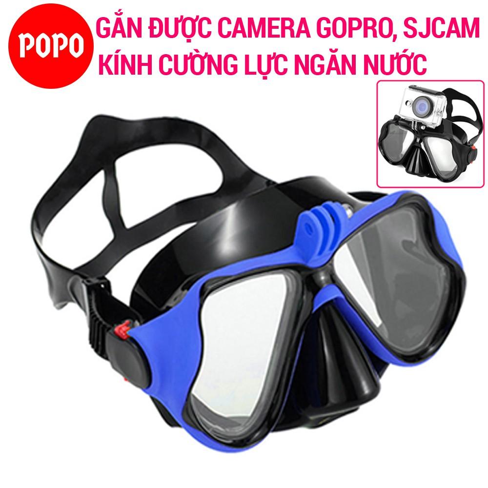 Kính lặn Gopro, MẮT KÍNH CƯỜNG LỰC gắn được GOPRO, SJCAM, Camera hành trình - POPO Sports