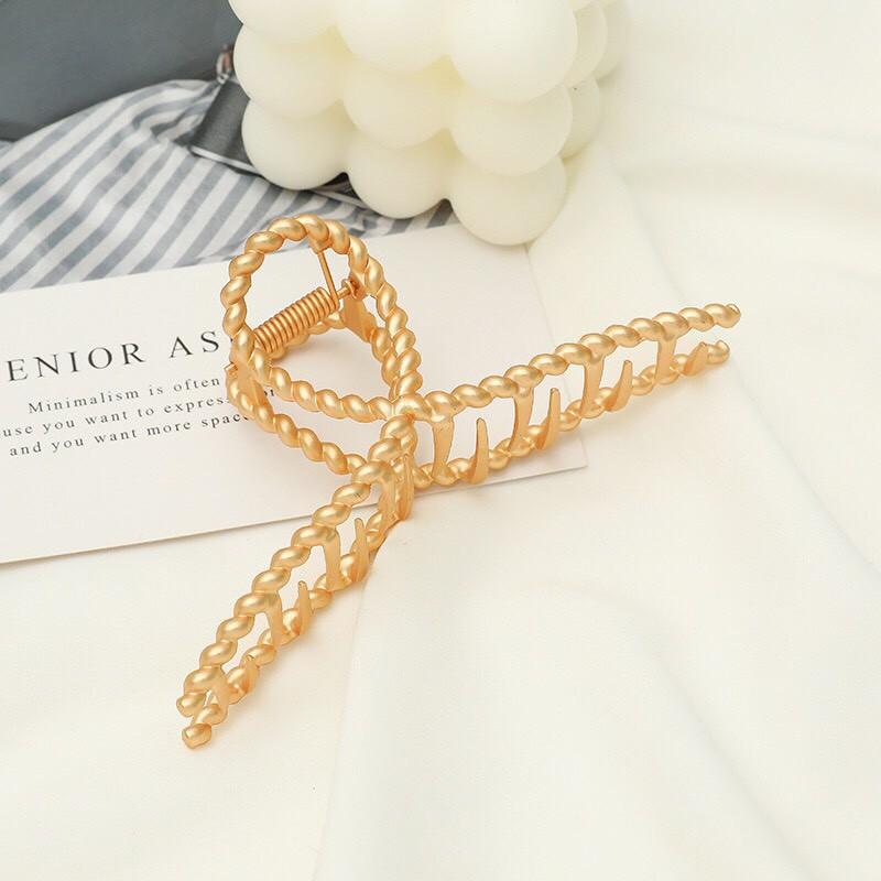 Kẹp tóc càng cua kim loại Hình Xoắn sang chảnh HOT TREND