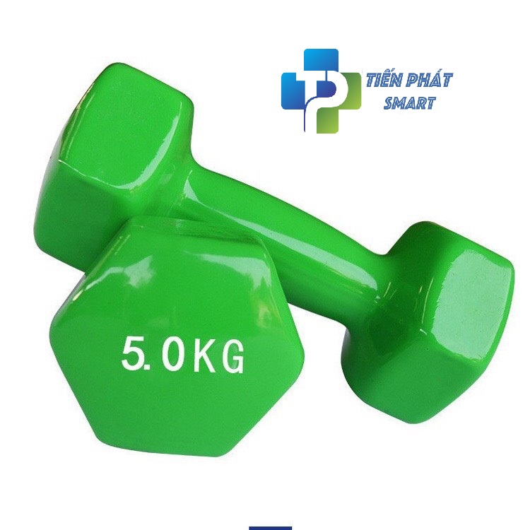 Bộ Đôi Tạ Tay 7kg Bọc Cao Su Lõi Thép Cao Cấp Chính Hãng -Giao Màu Đen
