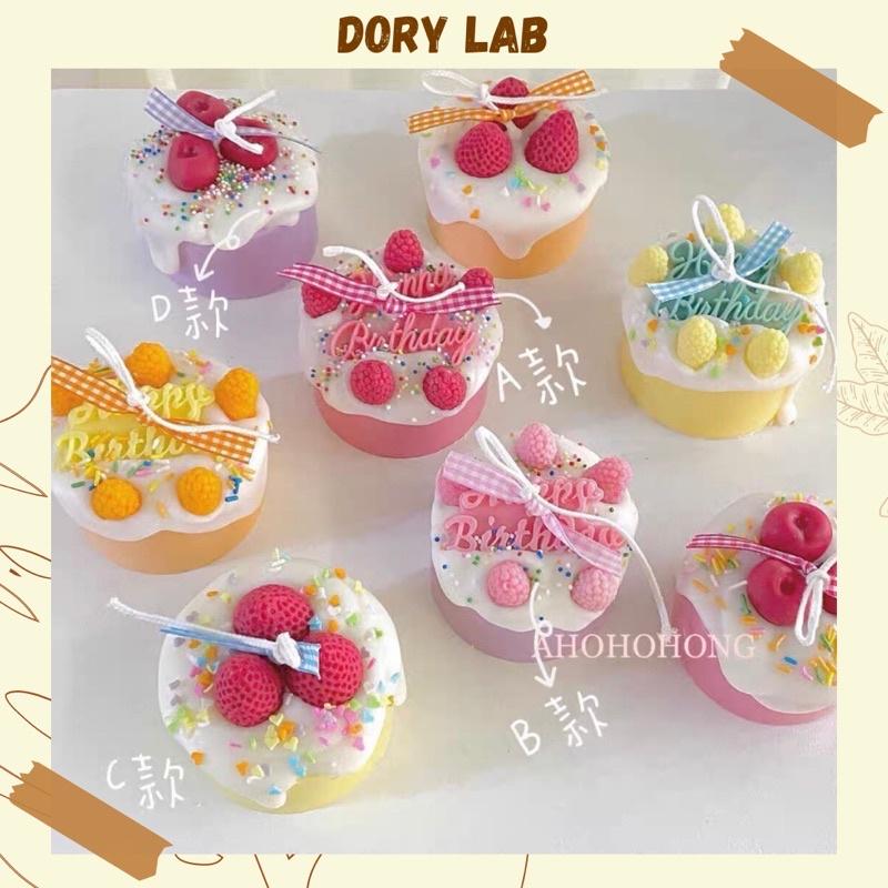 Nến Thơm Bánh Sinh Nhật Màu Pastel Mix Topping Nhiều Hương Thơm, Quà Tặng Ý Nghĩa - Dory Lab