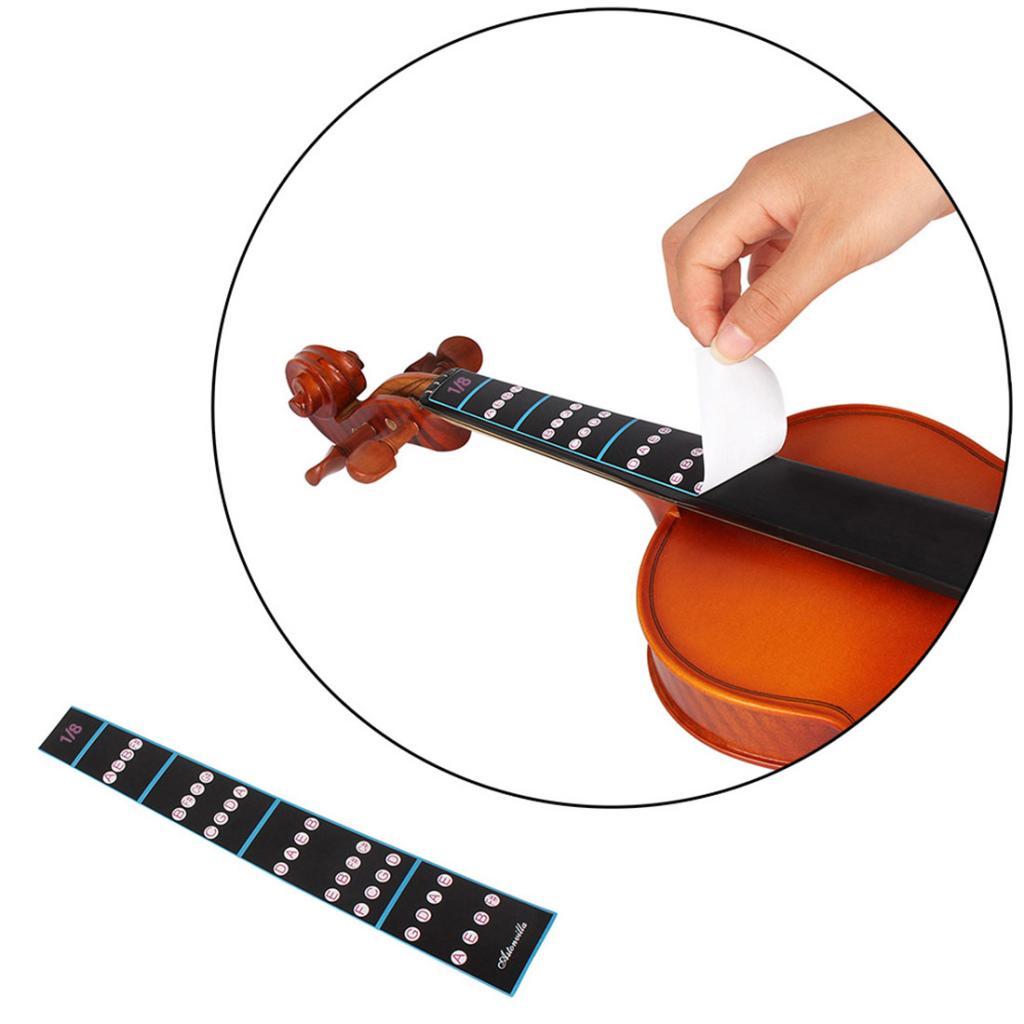 10pcs 1/8 Violin Fretboard Finger Chart Guide Sticker for Beginner Kids