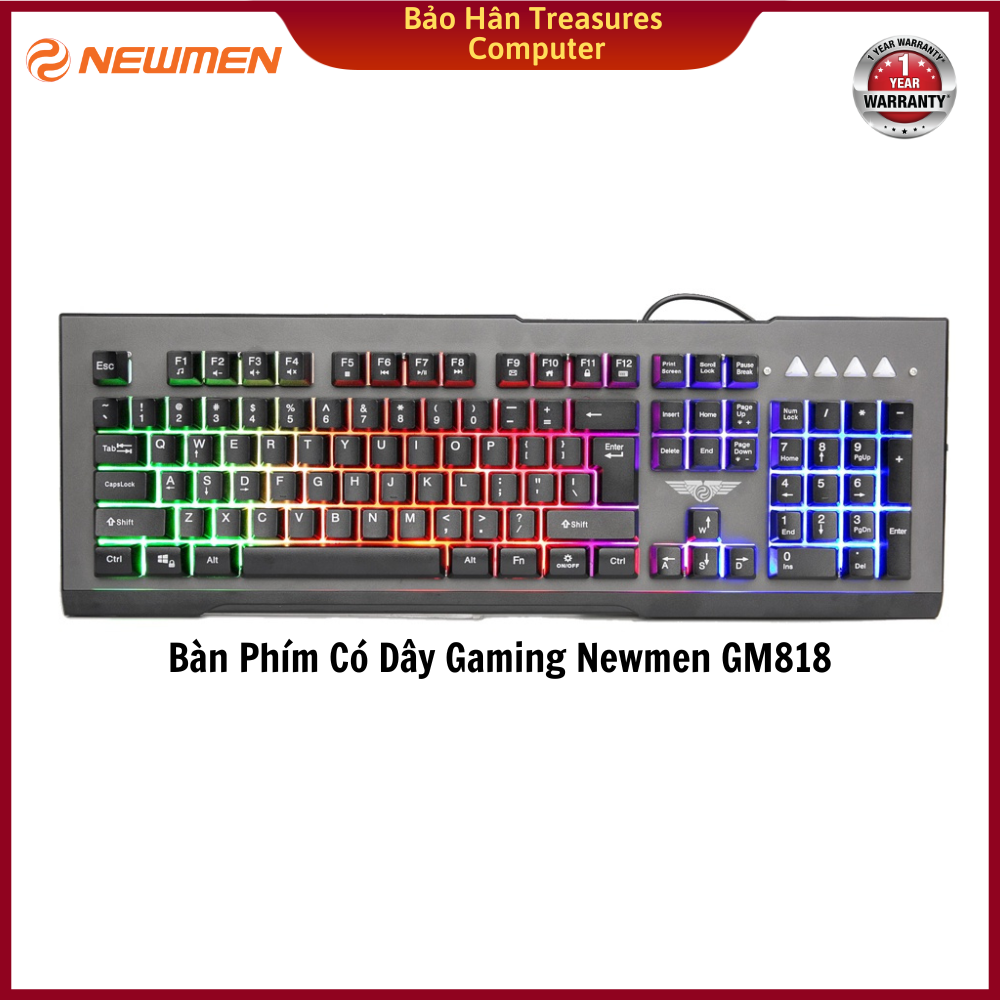 Bàn Phím Có Dây Gaming Newmen GM818 - Hàng Chính Hãng