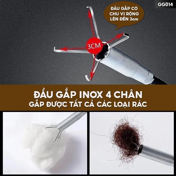 Cây Gắp Rác Vệ Sinh Thông Cống Nhà Vệ Sinh Bồn Rửa Chén Chiều Dài 2 Mét Linh Hoạt Tiện Lợi GG-014