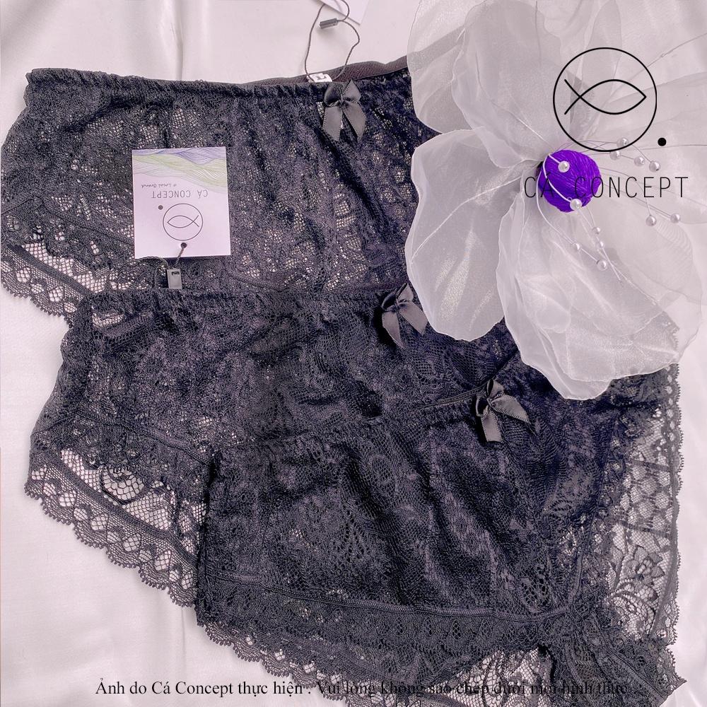 Set Bra đen dây sexy CÁ CONCEPT đồ lót thiết kế bra có mút không gọng đủ size