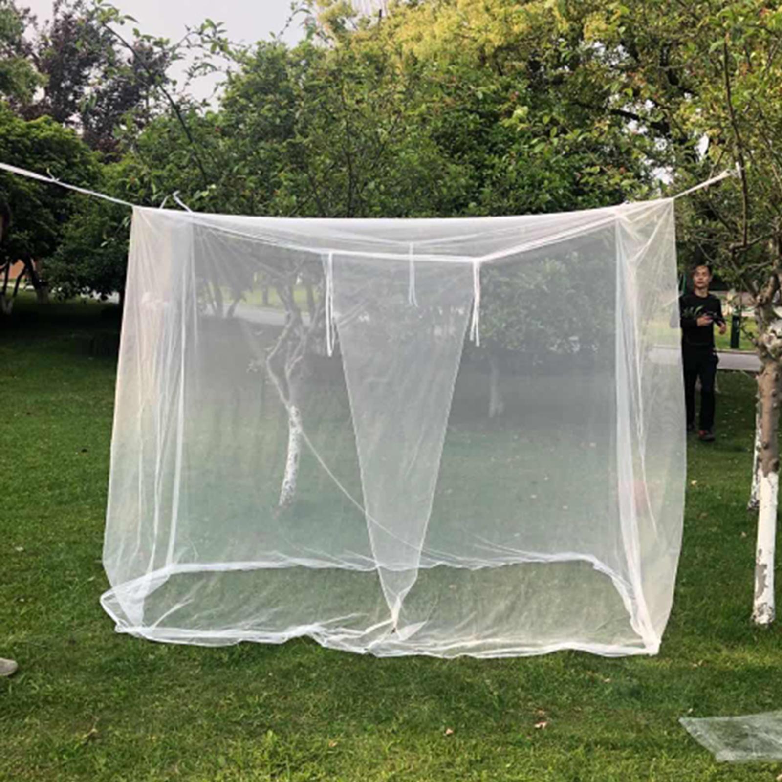 Camping Mosquito Net Outdoor Mosquito Net, White, Fine Mesh, 200x200x180cm