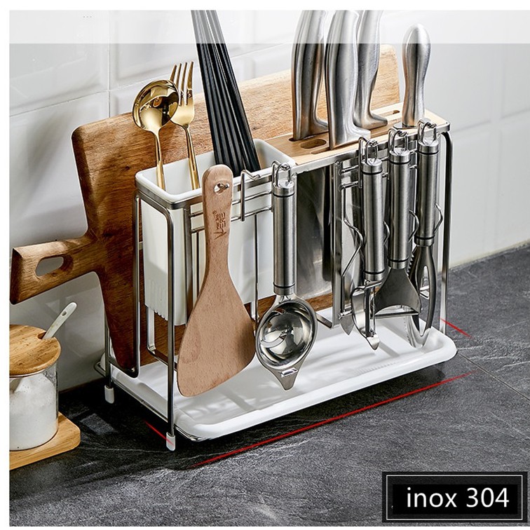 Kệ bếp inox 304 - Kệ đựng dụng cụ nhà bếp