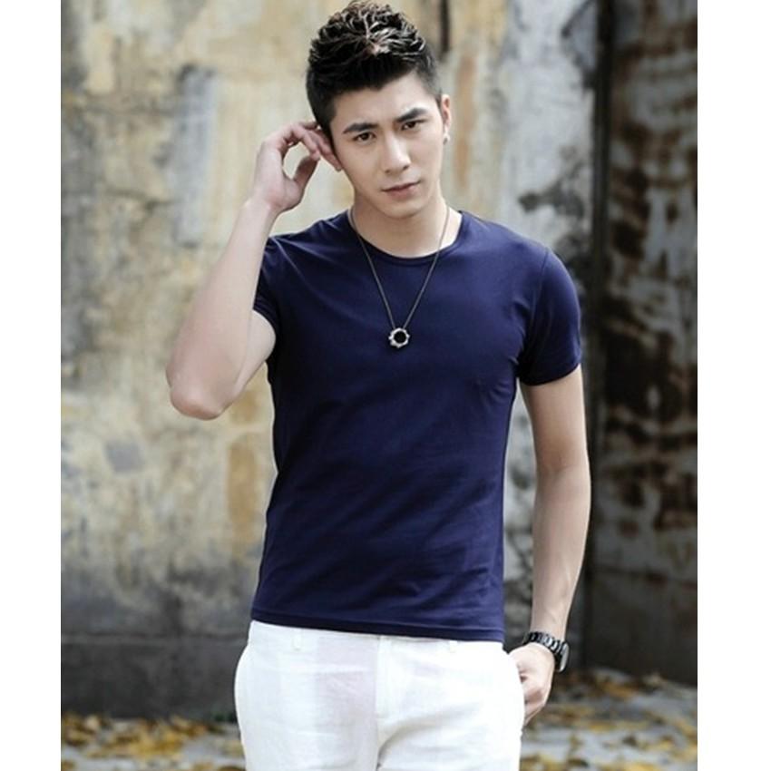 Áo thun nam body cổ ngẫu nhiên GiatotG90 206377