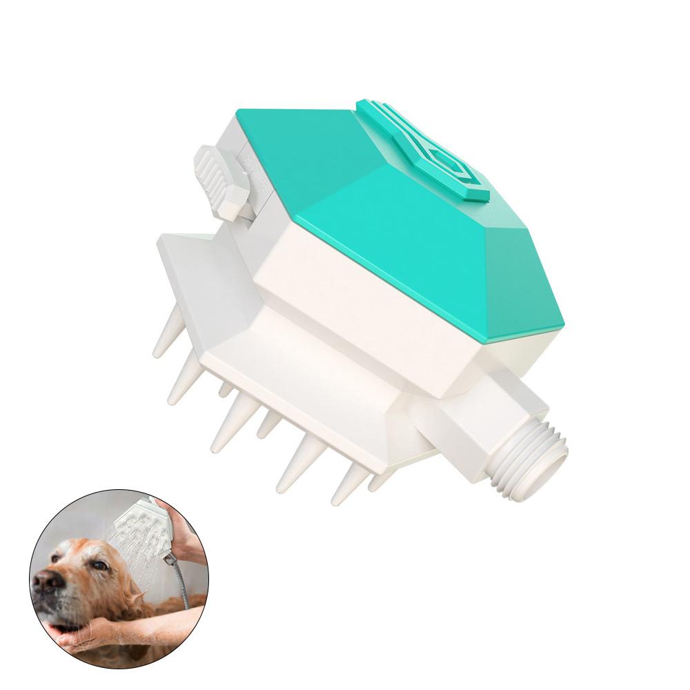 Dụng cụ vòi hoa sen tắm cho thú cưng kết hợp với bàn chải lông 2 trong 1