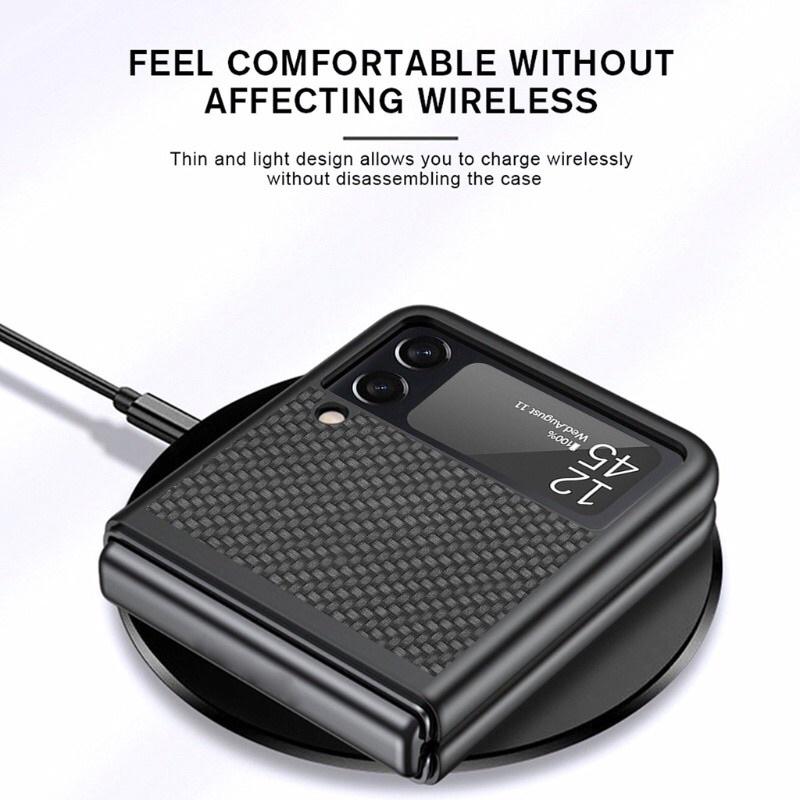 Ốp lưng dành cho Galaxy Z Flip 4, Z Flip 3 vải sợi thời trang
