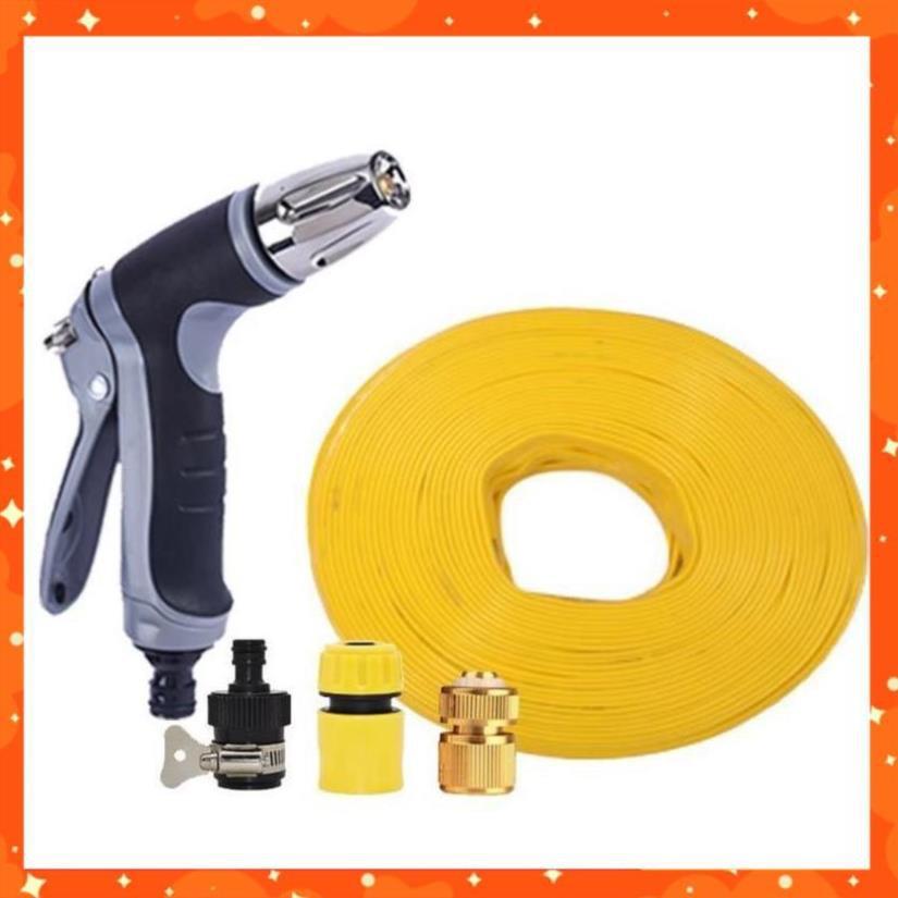 Bộ dây và vòi xịt rửa xe tưới cây tăng áp 15M(cút đồng nối 713-1) 206817