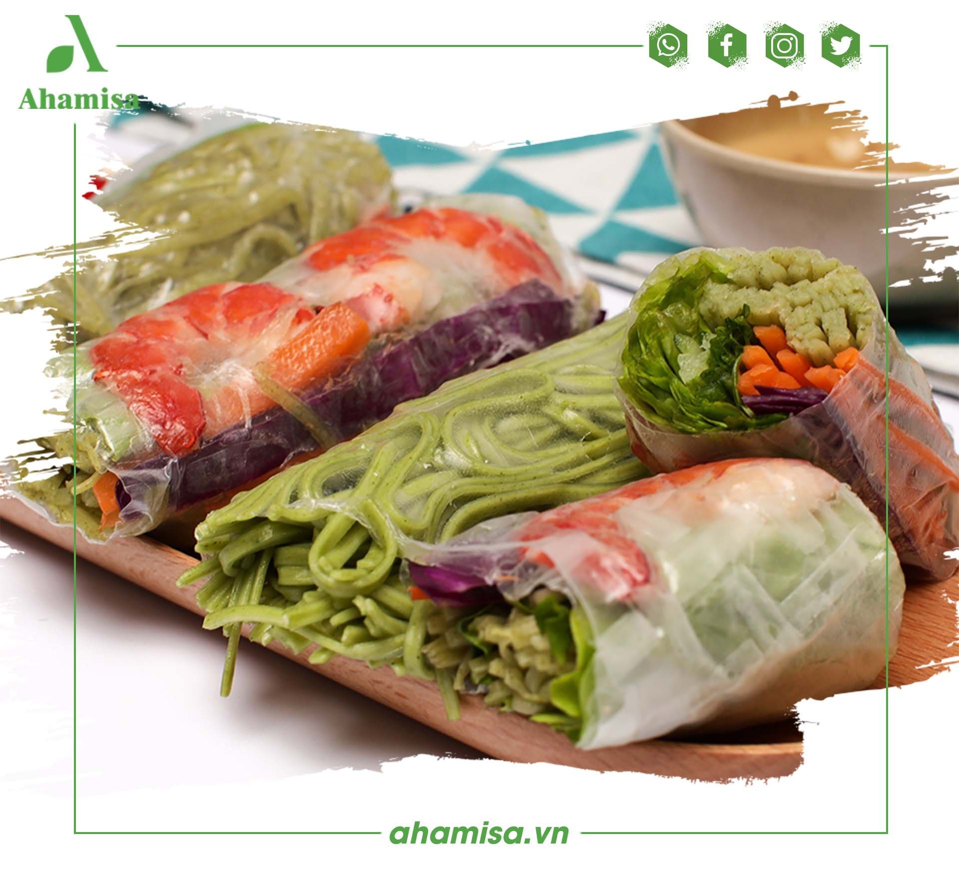 Mì Rau Củ Sạch thương hiệu Ahamisa Cải Kale 240gram.