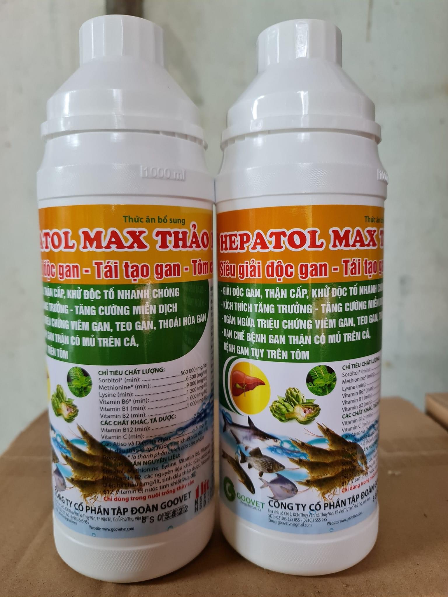Siêu giải độc gan thảo dược tôm cá 1 lít cao cấp