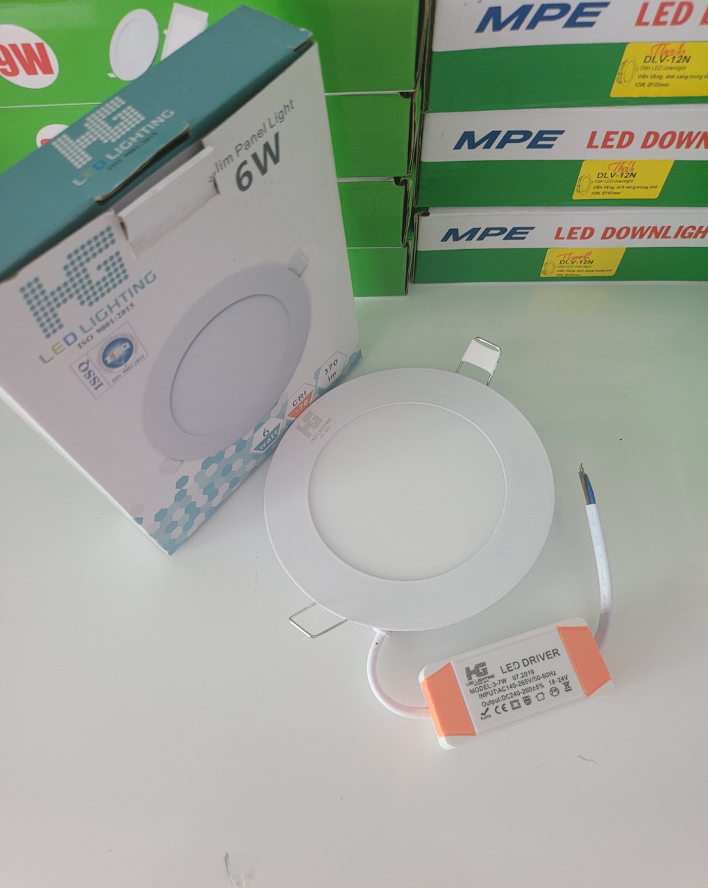 Đèn Led âm trần siêu mỏng 6W, ÁNH SÁNG TRẮNG 6500K