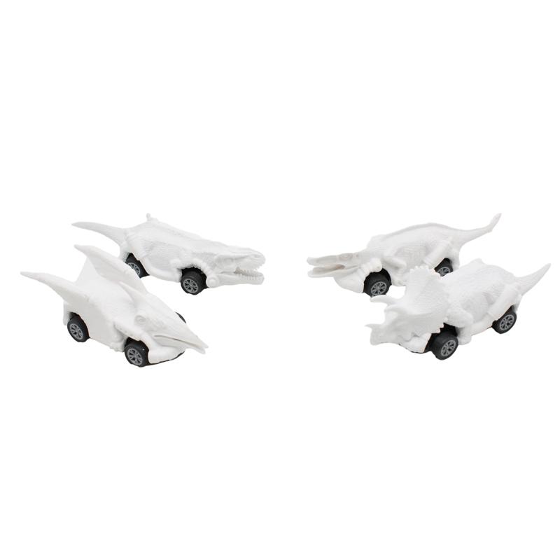 Bộ Tô Màu Khủng Long Sáng Tạo Với 4 Xe Trớn Đi Kèm - Dino Target DN82A