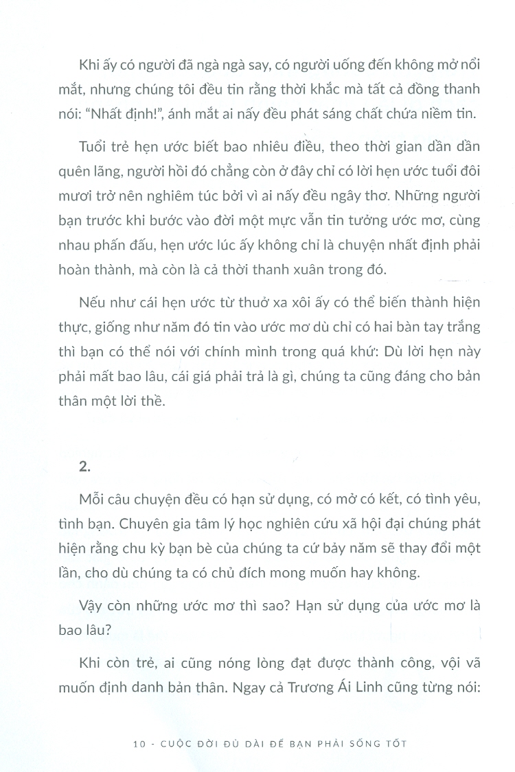 Cuộc Đời Đủ Dài Để Bạn Phải Sống Tốt