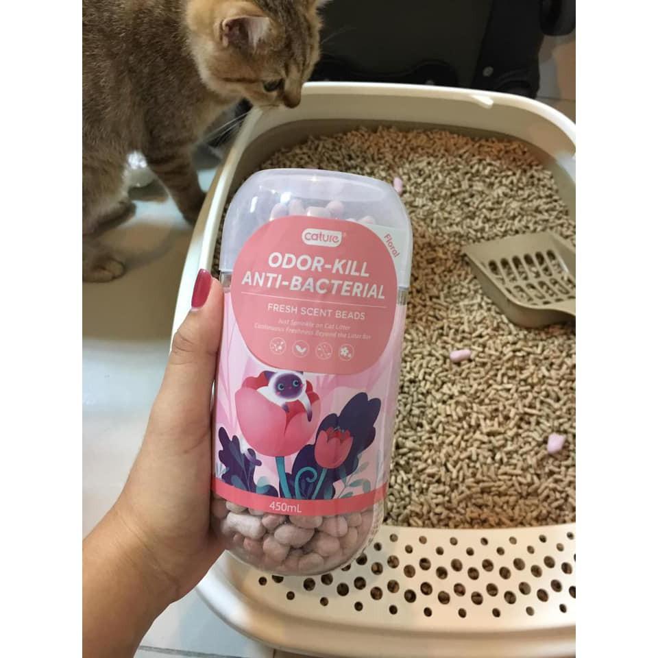 Hạt khử mùi cát mèo Cature 450ml