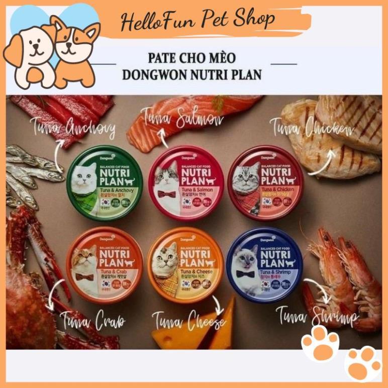 Pate Nutri Plan nhập khẩu Hàn Quốc cho mèo mọi lứa tuổi (Lon 160g)