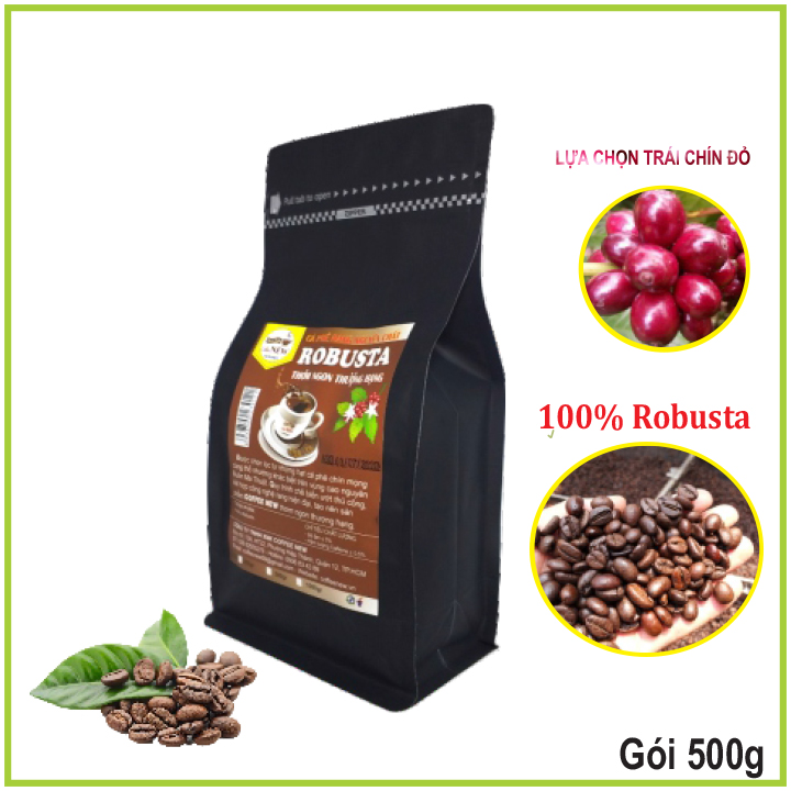 Cà Phê ROBUSTA Thượng Hạng - Trọng Lượng 200g, 500g, 1kg - Rang Mộc Nguyên Chất - Hương Thơm Dịu, Hậu Đậm, Vị Đắng - Phù Hợp Pha Phin Và Pha Máy - Coffee New