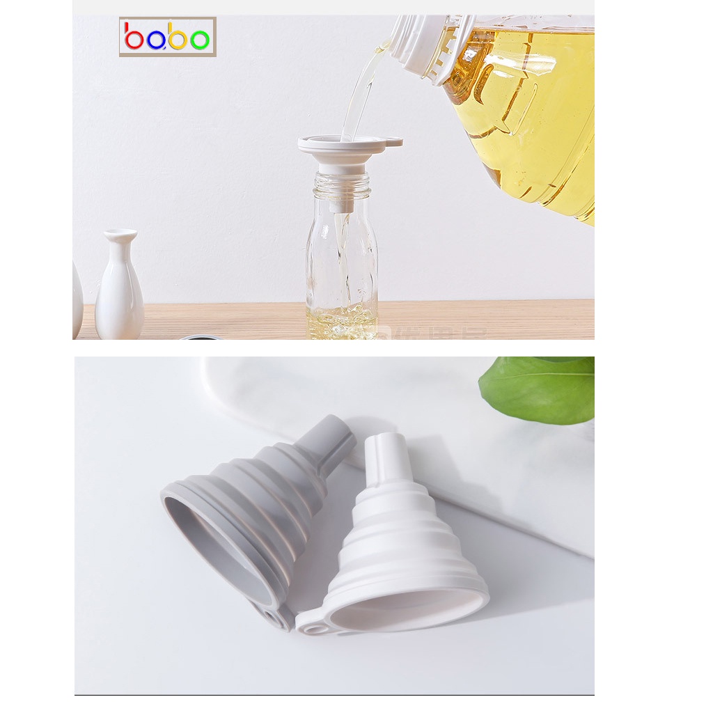 Phễu gấp silicone có thể thu vào đổ chất lỏng phễu nhỏ babo (TG24)