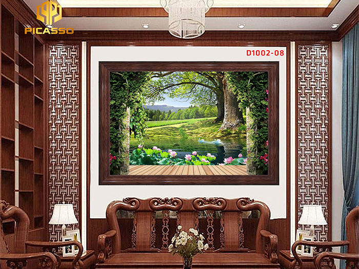 Tranh kính Phong cảnh thiên nhiên D1002 01