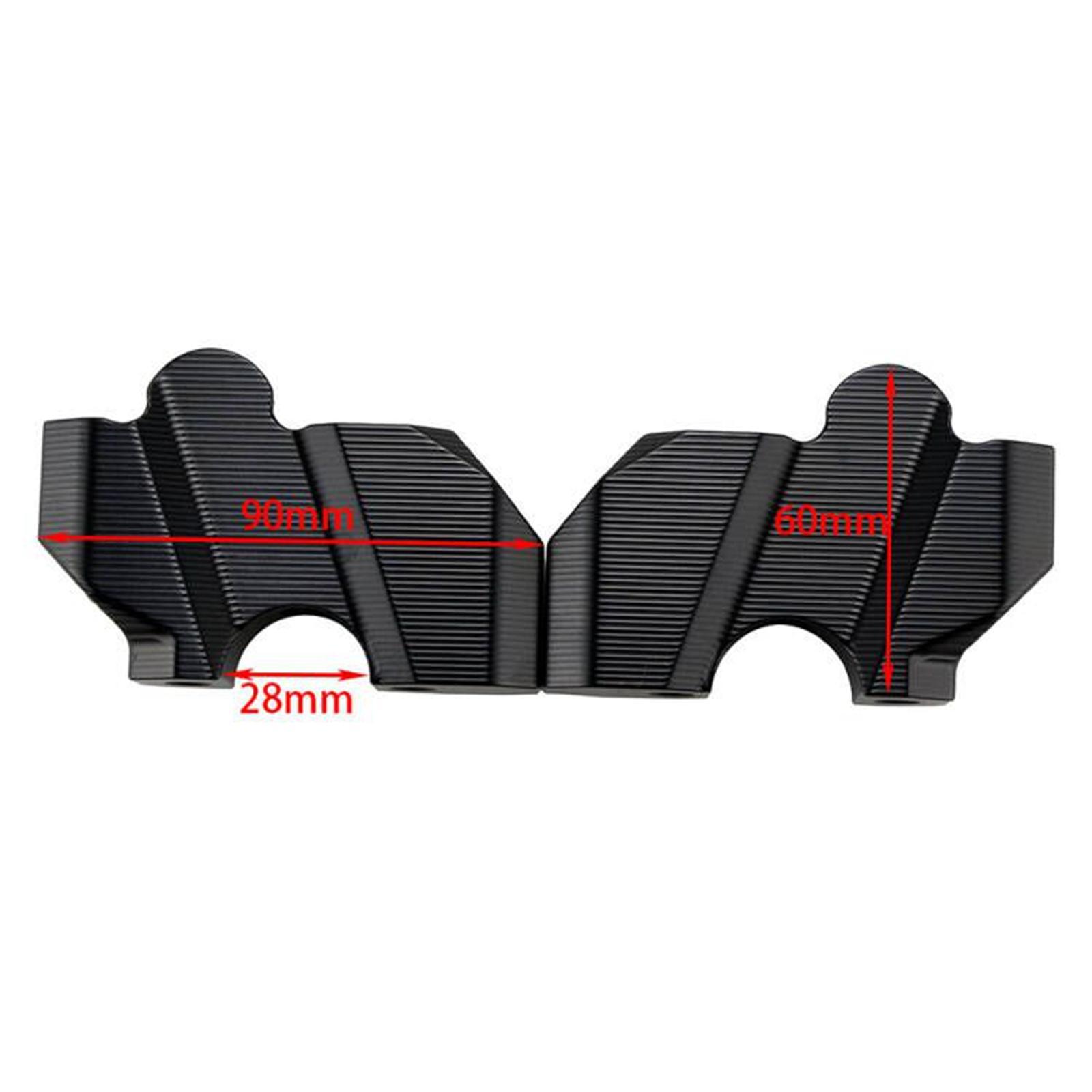 Handlebar Riser Clamps Replacement Portable Spare Part Aluminum Alloy Easy to Install Durable Accessories Black for Sportster S 1250 SS