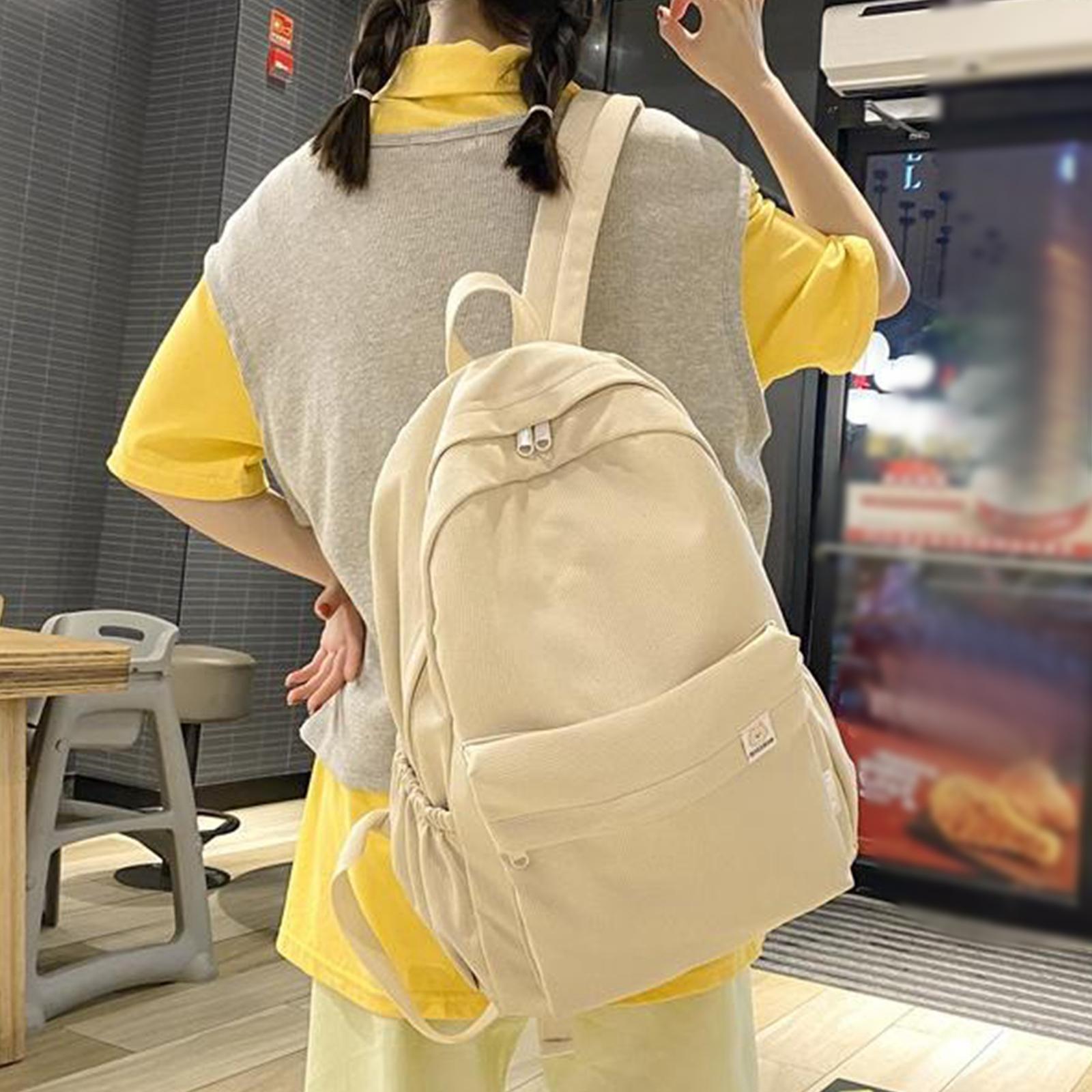 Solid Color Backpack Lightweight for Camping Outdoor Activities Short Trips