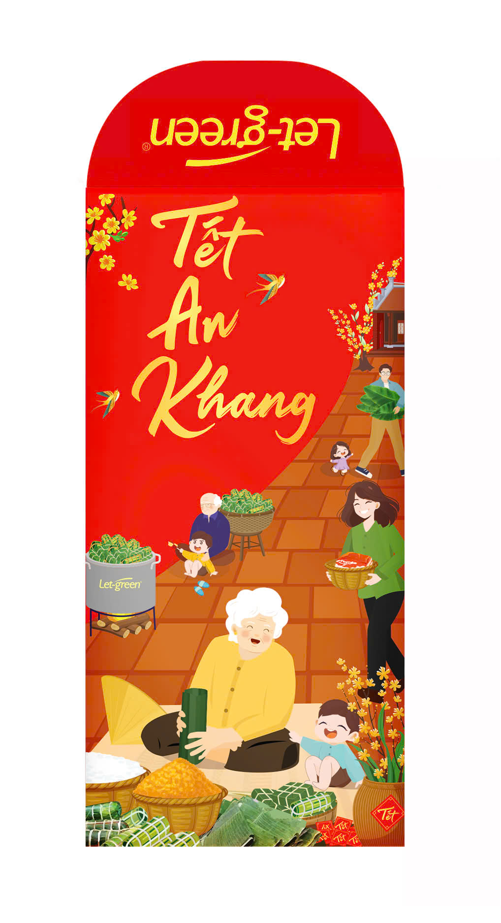 [Quà tặng] Bao lì xì Let-green 2025