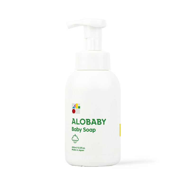 Xà phòng tắm gội toàn thân Organic cho trẻ sơ sinh 400ml Alobaby Baby Soap