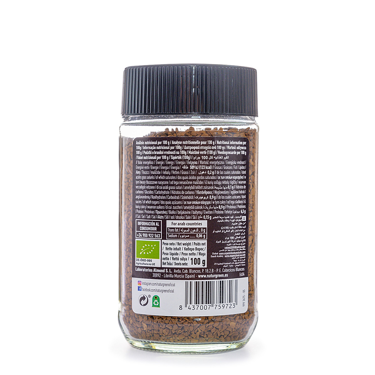 Cafe Hữu Cơ NaturGreen Organic Coffee 100g