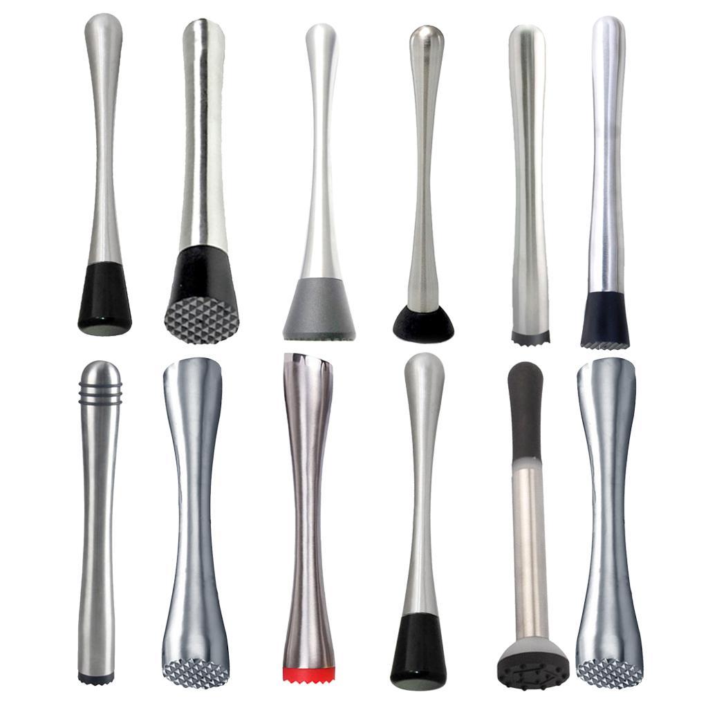 Professional Stainless Steel Cocktail Muddler Drink Muddler Bartender Tool