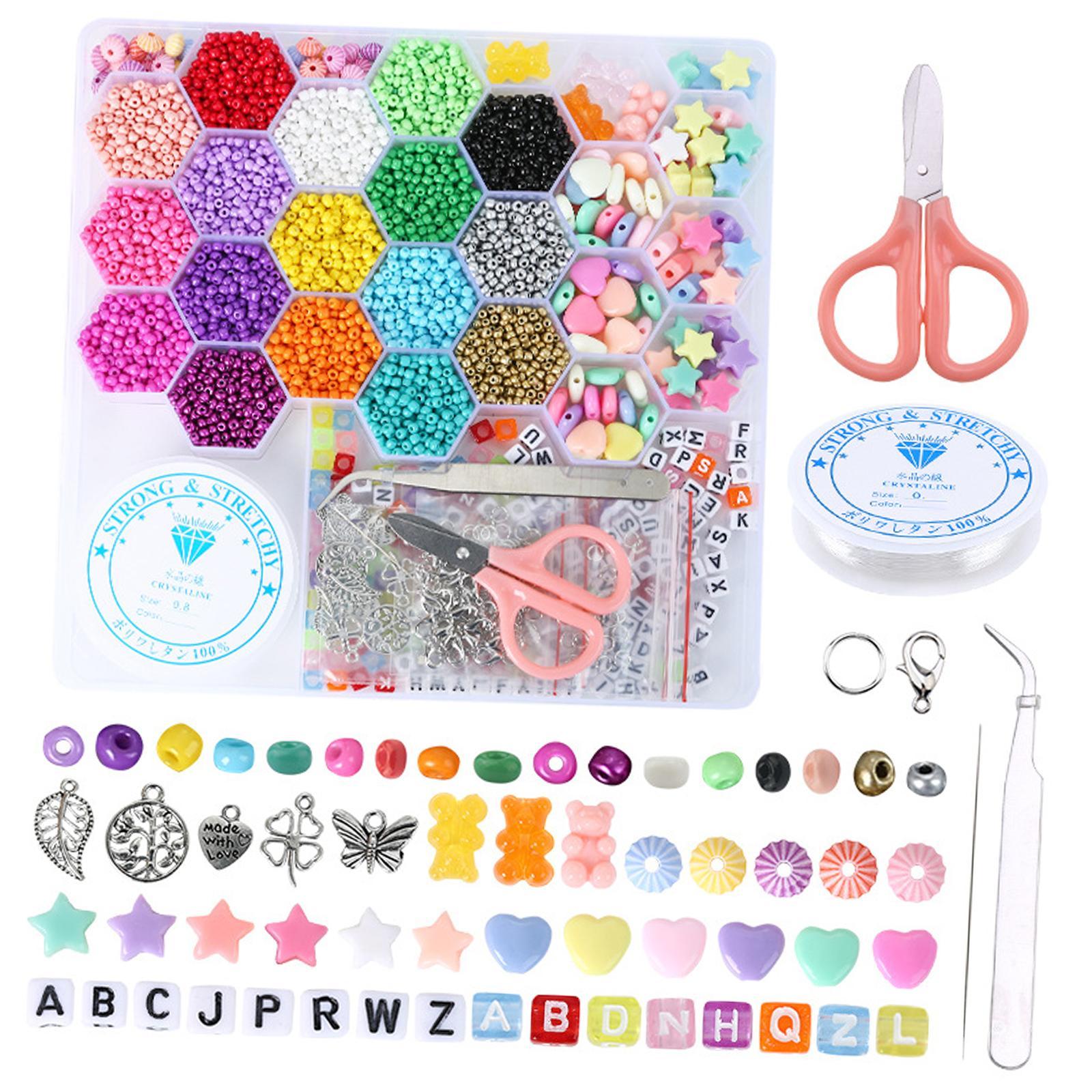 Glass Seed Beads Tweezer Letter Beads for Necklace Bracelet Jewelry Making