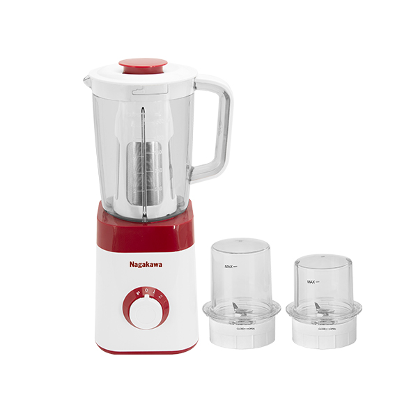 Máy Xay Sinh Tố 3 Cối Nagakawa NAG0816 (450W - 1.5 Lít) - Hàng Chính Hãng