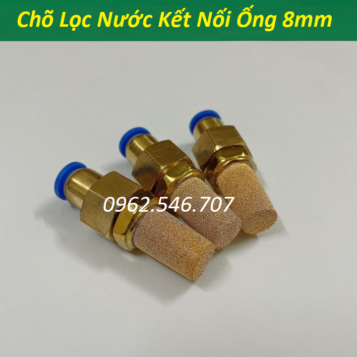 Bộ đầu lọc rác cho hệ thống phun sương 8mm bằng Đồng